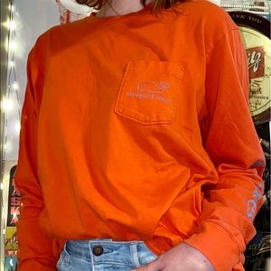 Orange Vineyard Vines Long Sleeve